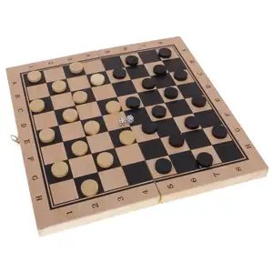 शतरंज टेबल H0Qfc लकड़ी चौसर चेकर्स