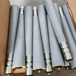 Verzinkte Nut walze mit Gummi/PU-Oberflächen förderband führung - Product Image 5