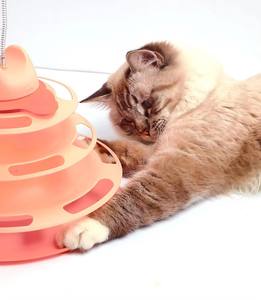 Juguete Interactivo para Gatos con Bola Rodante de 4 Niveles, Fácil de Limpiar - Product Image 5