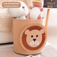 Panier de rangement pliable en tissu écologique moderne avec conception de jouets en peluche pour chien pour les articles divers du salon