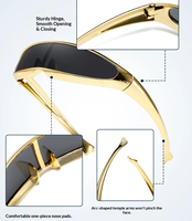 Lunettes de soleil Y2K enveloppantes unisexe, effet laser robot spatial éblouissant, verres Mercury conjoints, photochromiques, monture intégrale, pour sports de plein air