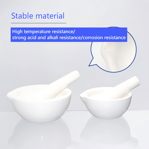Mortier en céramique épaissi laboratoire <span class=keywords><strong>de</strong></span> <span class=keywords><strong>chimie</strong></span> meulage ménage médecine chinoise mâche tige <span class=keywords><strong>de</strong></span> meulage - Product Image 3
