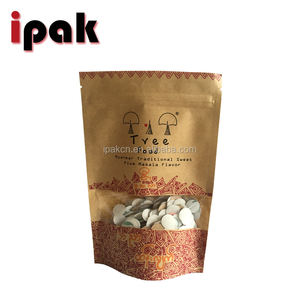 Sac thermoscellé pour collation de fruits secs refermable emballage en plastique sac en papier d'aluminium pochette debout pour aliments à fermeture éclair sac en papier kraft - Product Image 4