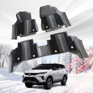 พรมปูพื้นรถยนต์แบบสั่งทำพิเศษสำหรับทุกสภาพอากาศ 5D แบบลึก ป้องกันการลื่นไถล สองชั้น สำหรับรถ SUV รถเก๋ง รถกระบะ - Product Image 1