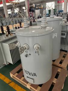 Transformador de Distribución de Montaje en Poste JIKAI de 10 kVA, Monofásico de 10 kV, Tipo CSP, Doble Voltaje, Cumple con ANSI/IEC - Product Image 2