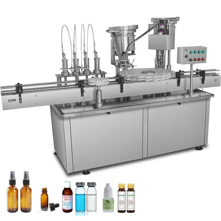 Otomatik küçük dozlar 5-100ml dolum makinesi için tırnak jeli lehçe cam şişeler