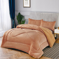 Housse de couette en flanelle, couette polaire, en coton, microfibre, Patchwork, Edredones