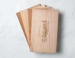 JUNJI Kit de démarrage avec 5 planches à griller en cèdre pour <span class=keywords><strong>papa</strong></span> BBQ Grill Saumon Planking Cooking-Gift - Product Image 5