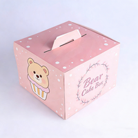 Emballage alimentaire de fête de mariage en carton blanc sur mesure de luxe en gros 12x12x6 Mini boîte d'emballage de gâteau en carton