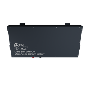 Paquete de Baterías Ultrafinas de 12V 100Ah con Carcasa de Aluminio, 4 Celdas, de Fosfato de Hierro y Litio para Autocaravanas y Casas Móviles - Product Image 5