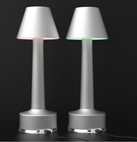 Lampe de table LED pour la maison, 2600 mAh, longue durée, avec télécommande de couleur RVB, lampe de table rechargeable