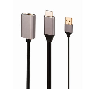 Adaptador de <span class=keywords><strong>HDMI</strong></span> <span class=keywords><strong>A</strong></span> + <span class=keywords><strong>USB</strong></span> <span class=keywords><strong>A</strong></span> <span class=keywords><strong>macho</strong></span> <span class=keywords><strong>A</strong></span> <span class=keywords><strong>hembra</strong></span> DP para dispositivos extensores, 4K @ 30Hz - Product Image 3