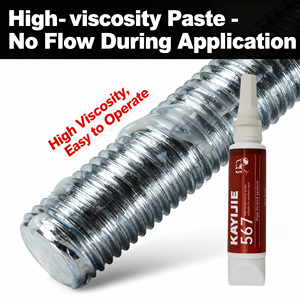 KAYIJIE 567 Sellador de Bridas, Adhesivo <span class=keywords><strong>Permatex</strong></span>, Anabond, Fijador de Roscas, Utiliza Resina Epoxi, Adhesivo Anaeróbico <span class=keywords><strong>para</strong></span> Fijación de Tornillos - Product Image 4