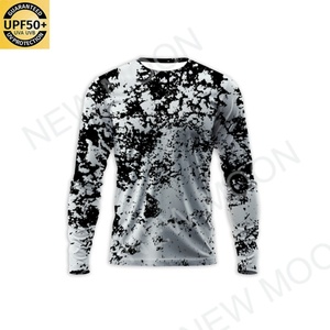 Customizable Logo Upf 50+ Sun Protection Moisture Wicking Polyester Fishing Shirt Men Long Sleeve Mesh UV Fishing Shirt - Product Image 4