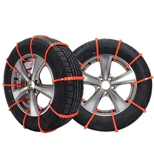 10pcs Snow Tire Chains,Car Cable Tire Reusable Antiskid Mud Chains Snow Tire  Chains For Cars Truck SUV Tire Emergency Driving Anti-slip Chain