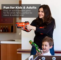 Offre Spéciale : Ensemble de 4 Pistolets Laser Infrarouges pour Enfants et Adultes avec Blasters et Gilets Synchronisés, Jeu de Laser Tag d'Extérieur