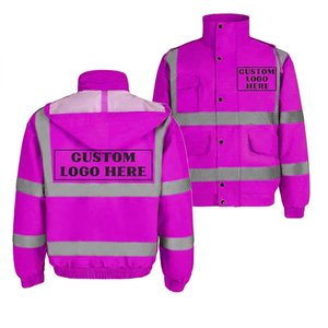 เสื้อแจ็คเก็ตทำงานสีเหลืองสะท้อนแสงแบบปรับแต่งได้ พร้อมแถบสะท้อนแสง ชุดยูนิฟอร์มนิรภัยสำหรับผู้ชาย เนื้อผ้านุ่ม ระบายอากาศได้ดี - Product Image 3