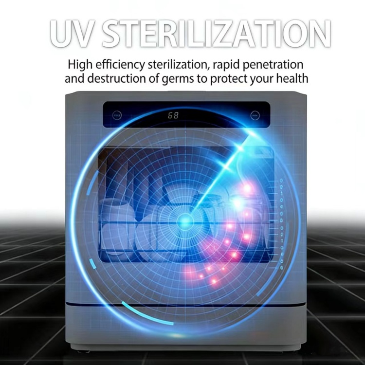 Fully Automatic Smart Dishwasher Household Countertop Portable Cleaning Dishwasher