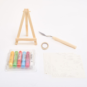 ชุดสีน้ำมันพาสเทลเนื้อนุ่มพิเศษ ชุดวาดภาพ DIY ครบชุด เม็ดสีเข้มข้น ปลอดสารพิษ สำหรับศิลปินมือใหม่ สร้างสรรค์งานศิลปะที่บ้าน - Product Image 3