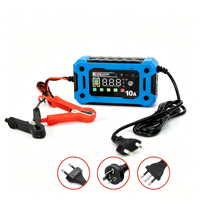 Chargeur de batterie marin étanche 12V 10A en gros, certifié OEM IP54 pour bateaux, camping-cars, véhicules routiers, AGM, GEL, CE, FCC, automatique, portable, 4 ports