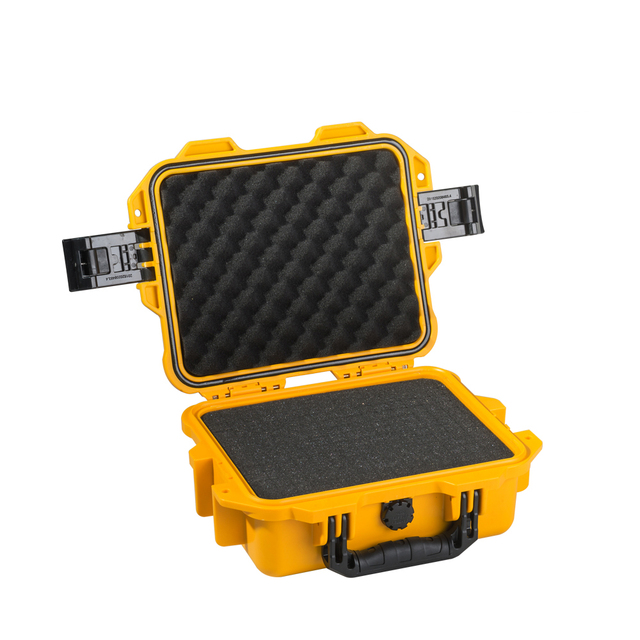 Heavy Duty Hard Plastic Injection Molded Case Electronics Instrument Carrying Case with Handle and Foam