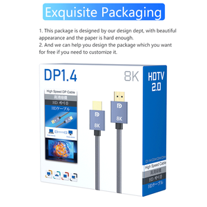 OEM ODM Display Port 1,4 <span class=keywords><strong>Cable</strong></span> 8K 60Hz <span class=keywords><strong>4K</strong></span> <span class=keywords><strong>144Hz</strong></span> <span class=keywords><strong>DisplayPort</strong></span> a <span class=keywords><strong>Cable</strong></span> <span class=keywords><strong>DisplayPort</strong></span> para Gaming Monitor de <span class=keywords><strong>cable</strong></span> DP - Product Image 6