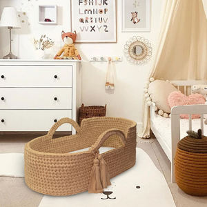 Ensemble de paniers à <span class=keywords><strong>langer</strong></span> pour bébé en Crochet fait à la main, panier Moïse, <span class=keywords><strong>table</strong></span> à <span class=keywords><strong>langer</strong></span> pour <span class=keywords><strong>commode</strong></span> - Product Image 4