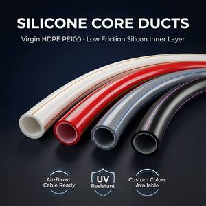 Tubería de HDPE con Núcleo de Silicona de 50mm SN8 para Sistema de Ductos Subterráneos de Fibra Óptica Soplada FTTH de Larga Distancia - Product Image 2