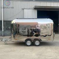 Chariot de scène publicitaire mobile en acier inoxydable pour extérieur, personnalisable, avec écran LED