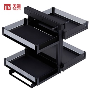 Kitchen Magic <b>Corner</b> Kitchen <b>Cabinet</b> Blind <b>Corner</b> Swing Tray Pull Out <b>Cabinet</b> Magic <b>Corner</b> Glass Basket - Product Image 1