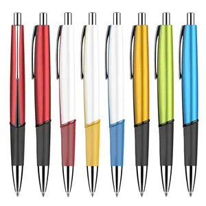 Горячая Распродажа, цветная металлическая шариковая ручка для офиса с индивидуальным логотипом