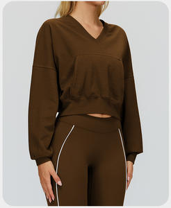 RUIQUWIN Women's Winter Hooded <b>Sweatshirt</b> Big Pocket Windproof Loose Fit for Outdoor Hiking Running Sports <b>Yoga</b> Top-Wholesale - Product Image 3