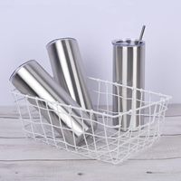 25'li Paket 20 Oz Paslanmaz Çelik İnce Bardaklar Çift Cidarlı Vakumlu Yalıtımlı Sızdırmaz BPA İçermez Çevre Dostu Kamp Ofis Kupası