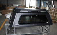 Caisse de chargement rigide en alliage d'aluminium pour camping tout-terrain, avec couvercle, verrou de sécurité, étanche et installation facile