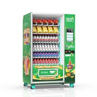 Distributeur automatique de boissons multifonctionnel avec écran tactile, refroidissement par compresseur, paiements par carte de crédit/pièces/code QR, gestion basée sur le cloud