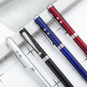 Bolígrafo Deportivo 4 en 1 con Logotipo Metálico, Luz LED, Tacto Suave, UV Médico, Multifunción, Regalo Promocional, 1.0 mm - Product Image 2