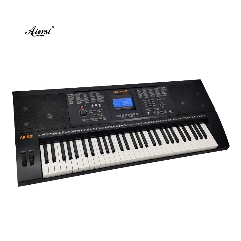 Aiersi brand 61 keys electronic organ piano keyboards dual keyboard for family entertainment