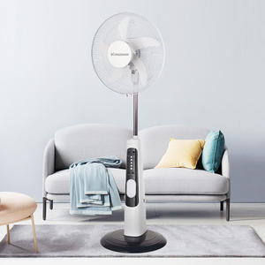 Ventilateur Solaire CA CC sur Pied avec Éclairage 32 LED et Télé<span class=keywords><strong>commande</strong></span>, 16/18 Pouces, Rechargeable pour Hôtels et Usage Domestique - Product Image 2