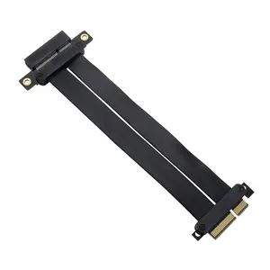 Stability PCIE 3.0 Extension Cable x4 to x4 PCI Express Gen3 15cm 180 Degree Slot for Graphics Card Pcie Mainboard