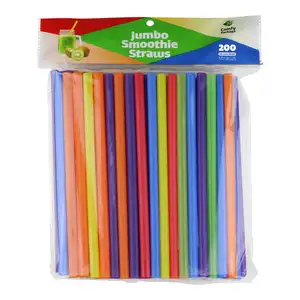 Fuling Wholesale Disposable PP Straw BPA Free Recycled Material for Bubble Tea Smoothie Milkshake