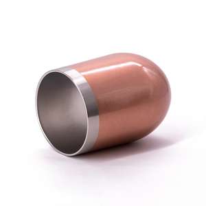 Gobelets en or <span class=keywords><strong>Rose</strong></span> 12oz, fournisseur vérifié TUV, gobelet à vin en acier inoxydable personnalisé avec couvercle et paille - Product Image 2