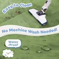 Neue Korallenvelours Moderne Baby-Krabbelmatte Rutschfeste Wasserdichte Weiche Bodenspielmatte Haustierfreundlich Maßgefertigte Größe Logo OEM ODM