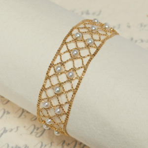 Neue trend ige 18 Karat Echt Gold Spitze Armband Meerwasser Perle Armband Frau Armbänder Perle Akoya Rosa Kette für Frauen Geschenk Party - Product Image 1