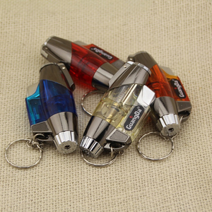 Accendino a Gas Creativo con Fiamma Blu, Accensione a Pressione, Trasparente, Visibile, Antivento, con Luce Blu - Product Image 5