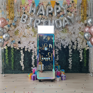 Nouvelle machine de photomaton miroir DSLR 32 pouces avec écran tactile intelligent, miroir magique pour selfies et support d'imprimante - Product Image 1