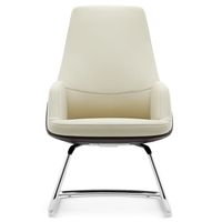 Chaise visiteur de bureau en cuir moderne de luxe pour salle de conférence commerciale contemporaine Nodic Cheapest Foshan