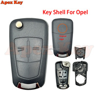 Boîtier de clé de voiture à 2 ou 3 boutons pour Opel Corsa D, Vauxhall Astra H, Vectra C, Zafira, Astra, Vectra, Signum