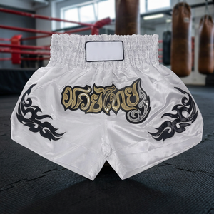High Grade Unisex Muay Thai MMA Boxing Kickboxing <b>Shorts</b> Premium Martial Arts Training Wear Front Custom Printing Embroidered - Product Image 2