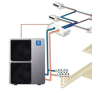 Pompe à chaleur air-eau EVI Nulite Wifi Control 10kW 16kW 19kW pour chauffage et refroidissement DHW, R290, modèle NL-FLM50-190II/R290 - Product Image 1