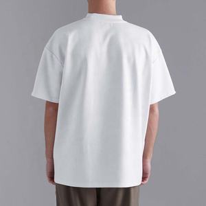 Streetwear Heavyweight Drop Shoulder <b>White</b> <b>T</b>-<b>Shirts</b> Premium Cotton Blank Round Neck <b>T</b> <b>Shirt</b> Summer Oversized Boxy Plain Tshirt - Product Image 5